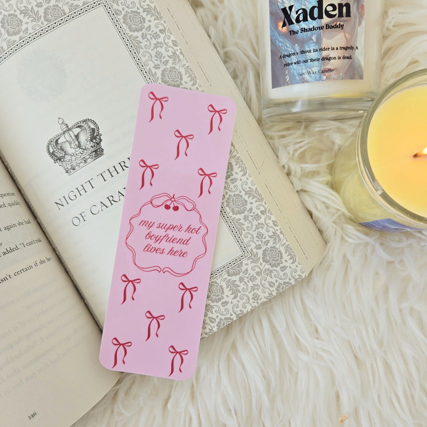 My Super Hot Boyfriend Lives Here Bookmark