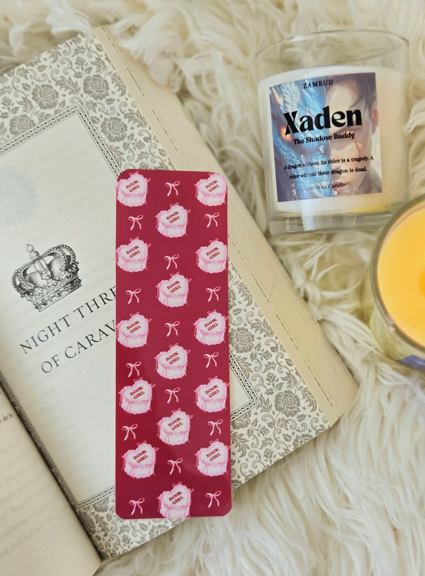 Book Girl Cake Bookmark