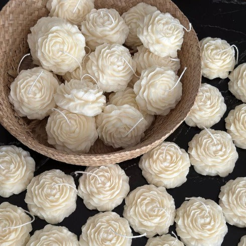 Peony Favor Candles