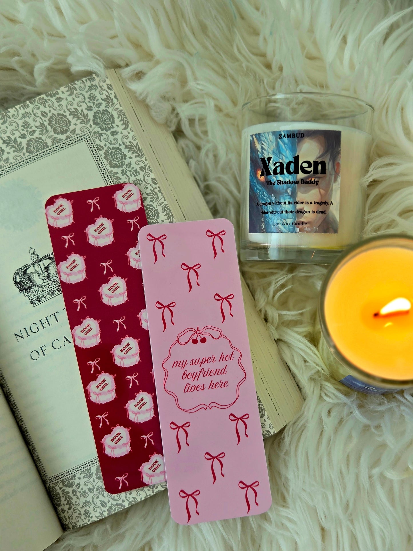 Book Girl Cake Bookmark