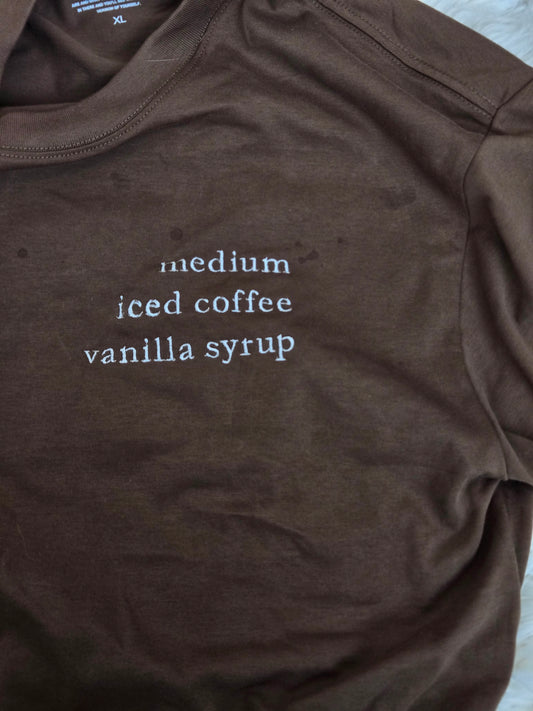 Coffee Order TShirt (custom)