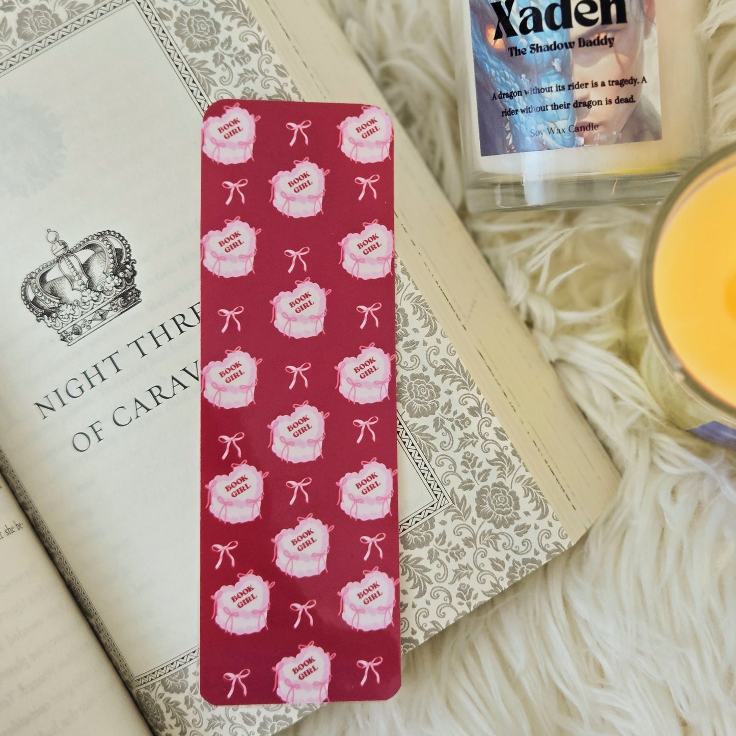 Book Girl Cake Bookmark