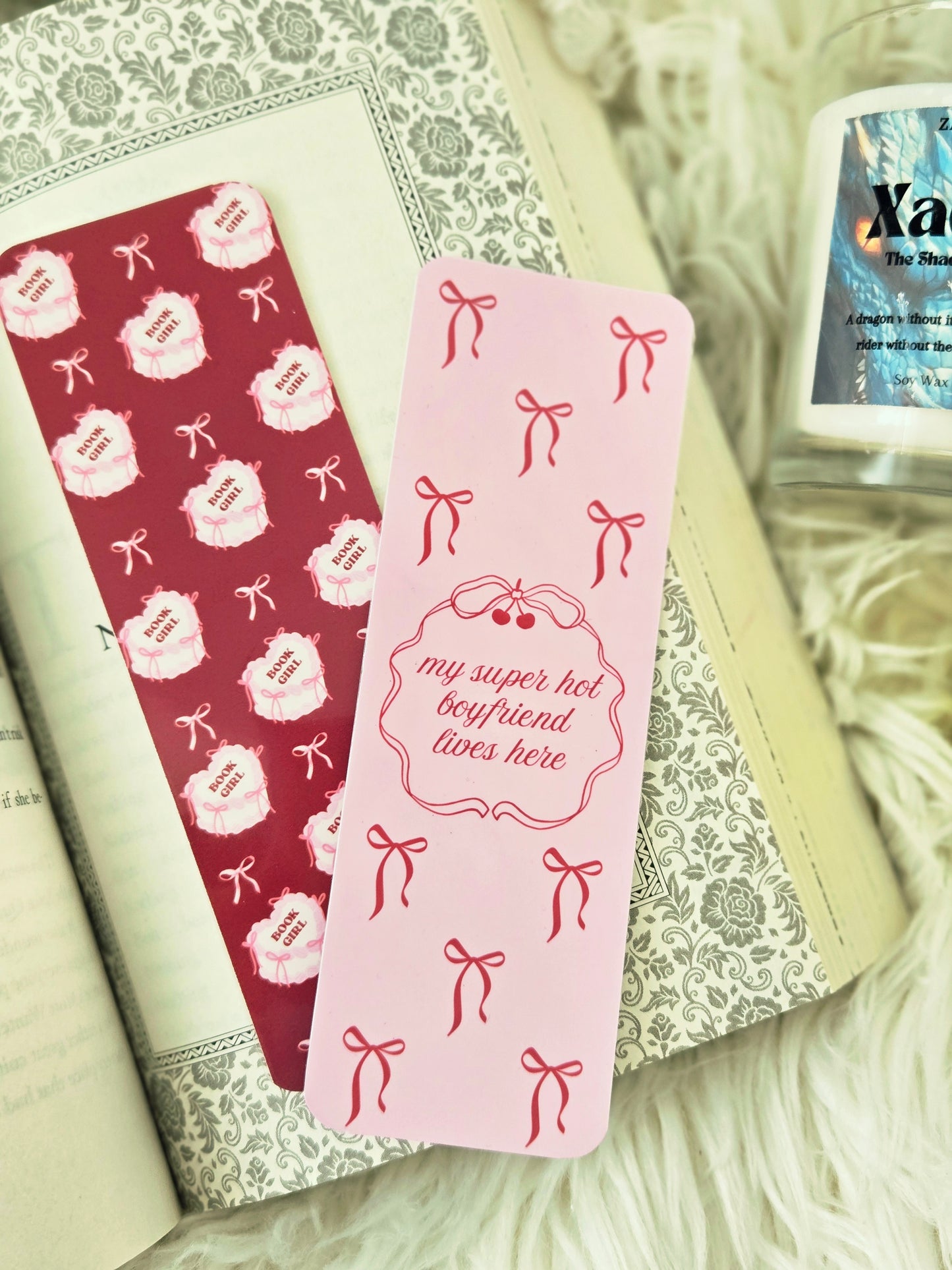 Book Girl Cake Bookmark
