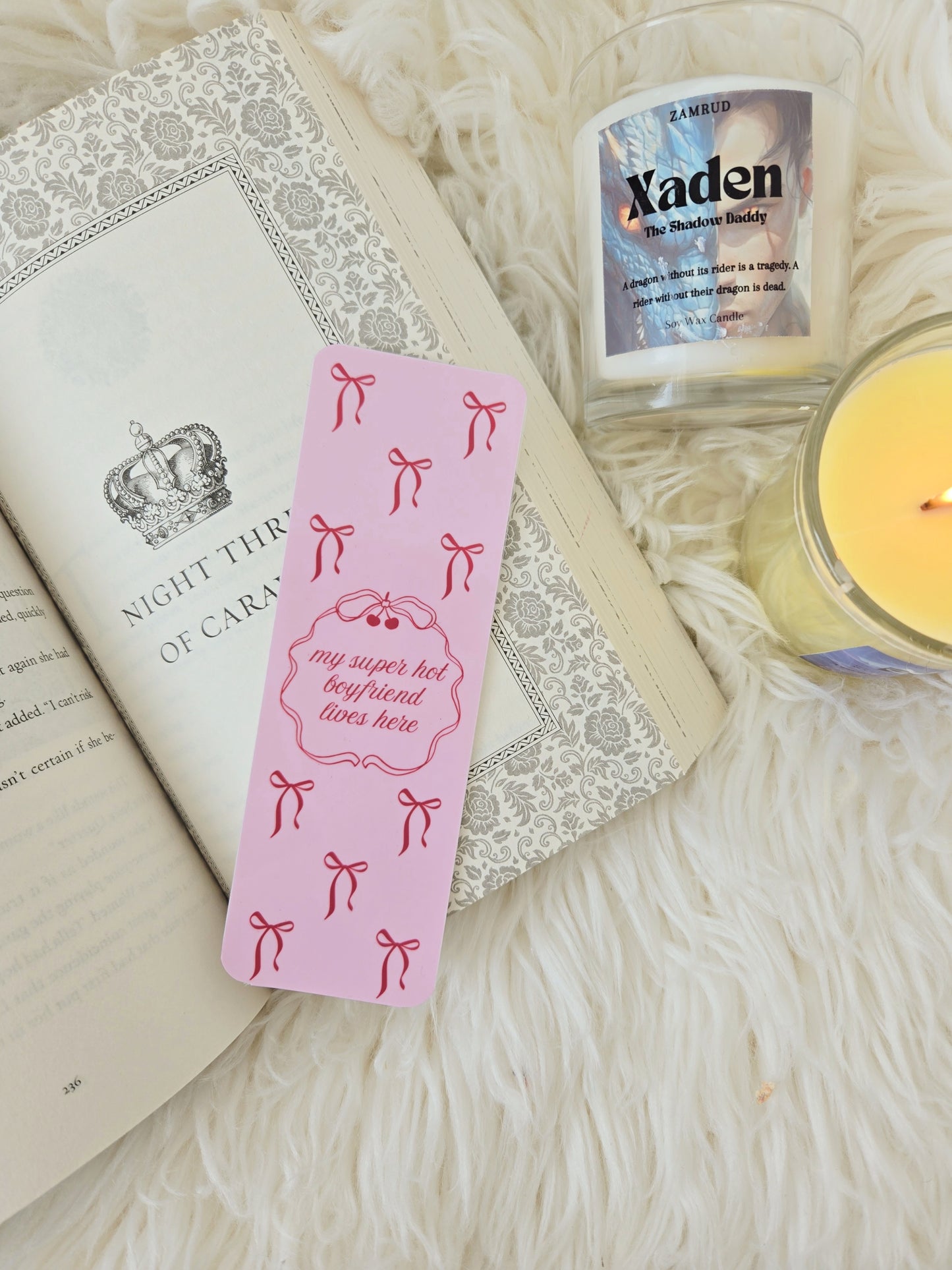 My Super Hot Boyfriend Lives Here Bookmark